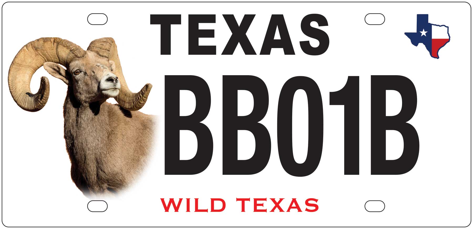 Desert Bighorn Sheep License Plate