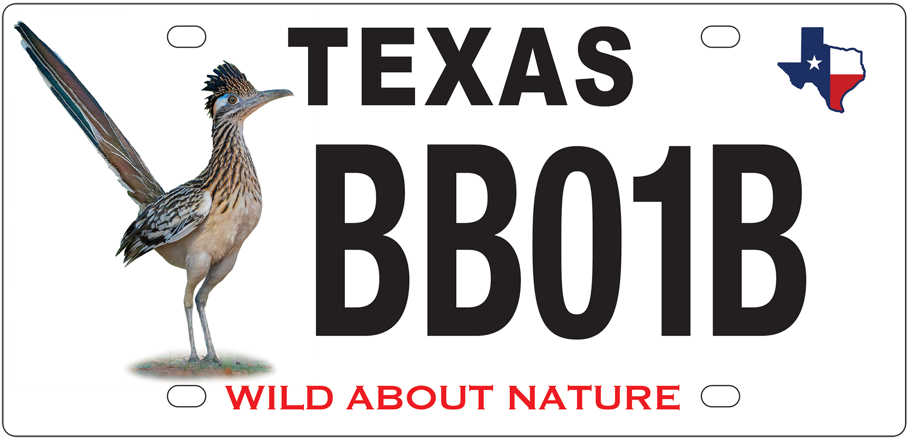 Greater Roadrunner License Plate